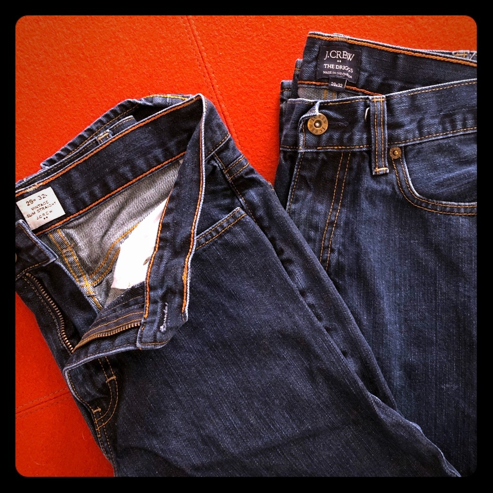 2 pairs of J.Crew denim jeans